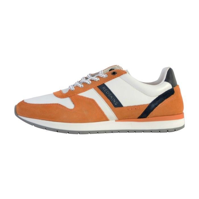 Redskins Basket Cuir Redskins Nixori - Orange Blanc Marine