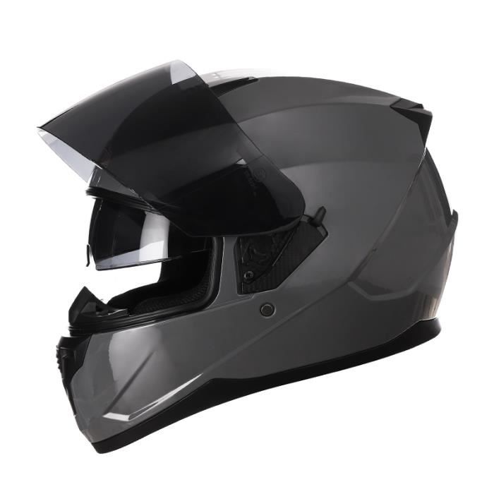 Casque Moto Demi-jupe Double écran – ABS – Unisexe – Été/Hiver (Neuf)
