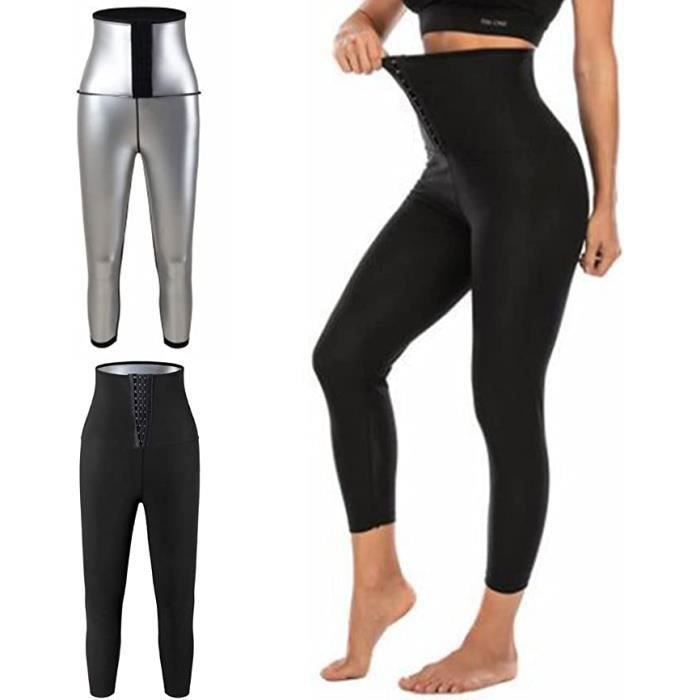 Legging uni sans coutures taille élastique femme Bleu marine en