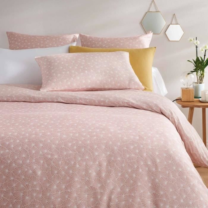 Housse De Couette Rose Pale Et Gris Housse De Couette 200x200 Rose Achat Vente Pas Cher