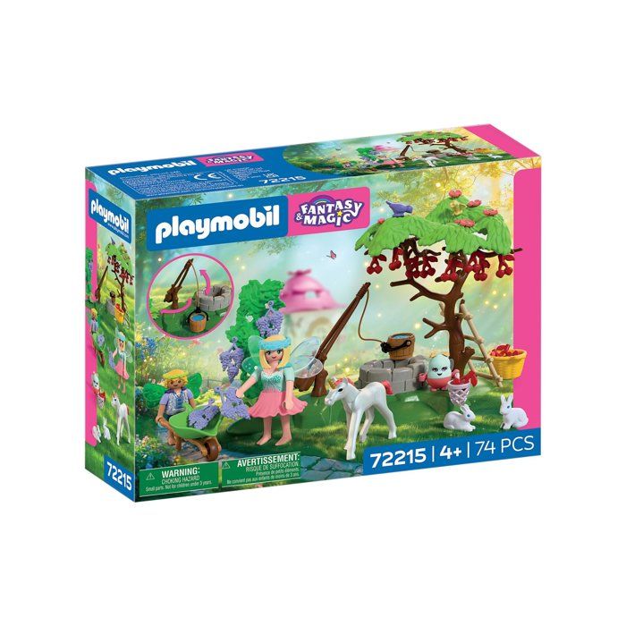 PLAYMOBIL 72215 Jardin féérique avec bébé licorne Fantasy & Magic 74 pièces dès 4 ans