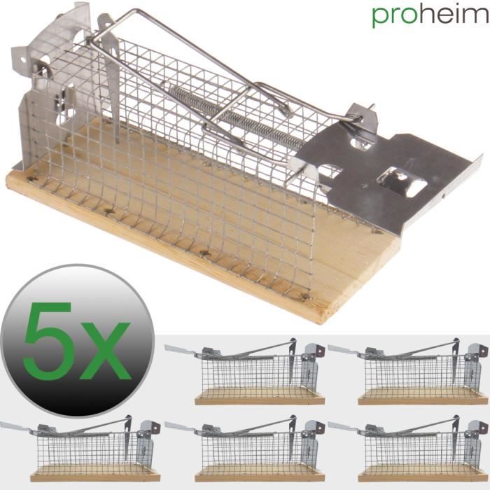 5x Pièges à souris vivants 15 cm en fil de fer avec 1 entrée Cdiscount Jardin