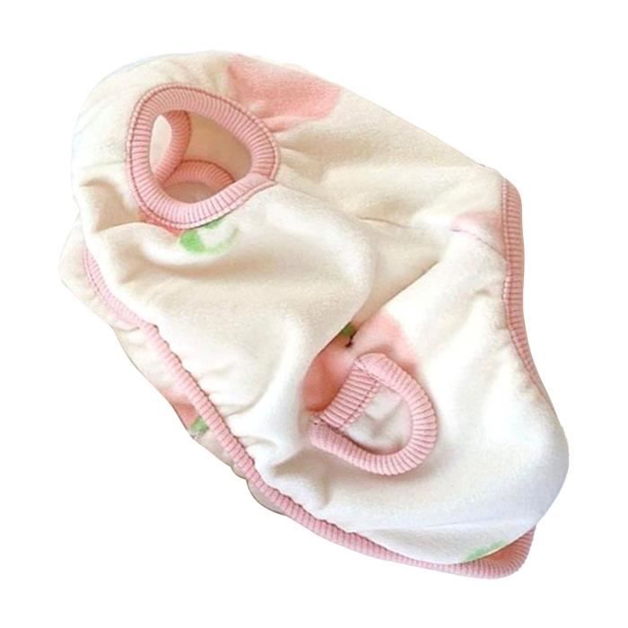 Comparer les prix de Vêtements chauds pour chiens - SALUTUYA - Robe - Couleur Blanc - Motif Pêche - Taille L