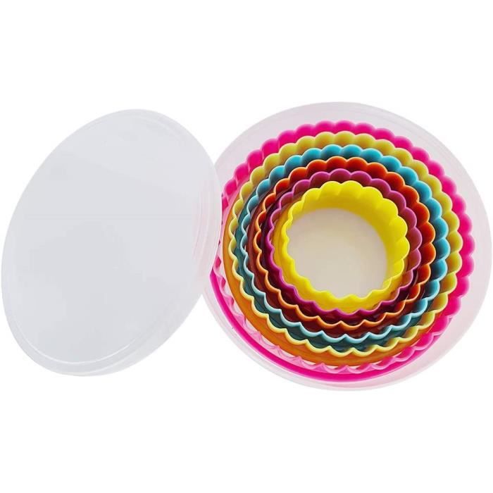 GIDWRIY 6 Pièces Emporte Piece Patisserie Rond En INOX 8 CM