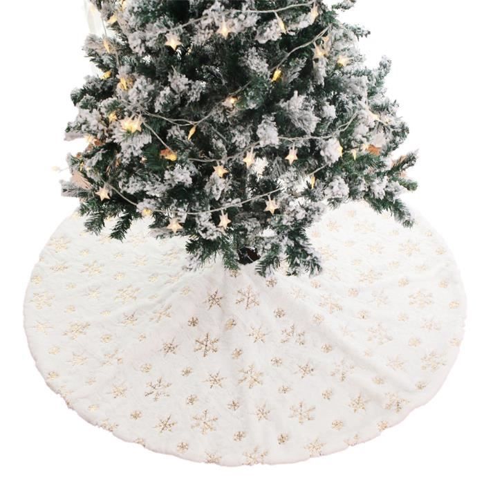 Jupe De Sapin De Noel Blanc Decorations D Arbre De Noel Tapis Vacances Couvre Pied Sapin Noel 122cm B Achat Vente Pied De Sapin De Noel Cdiscount
