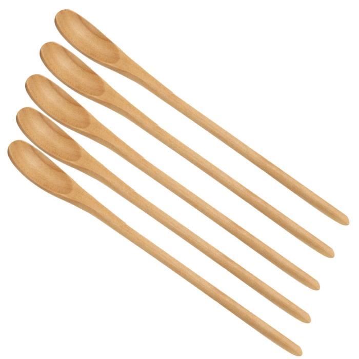 Lot De 2 Cuillères à Mélanger Le Miel à Long Manche En Bois Pour Le Cafe Pour Bar Maison Hotel 86830760