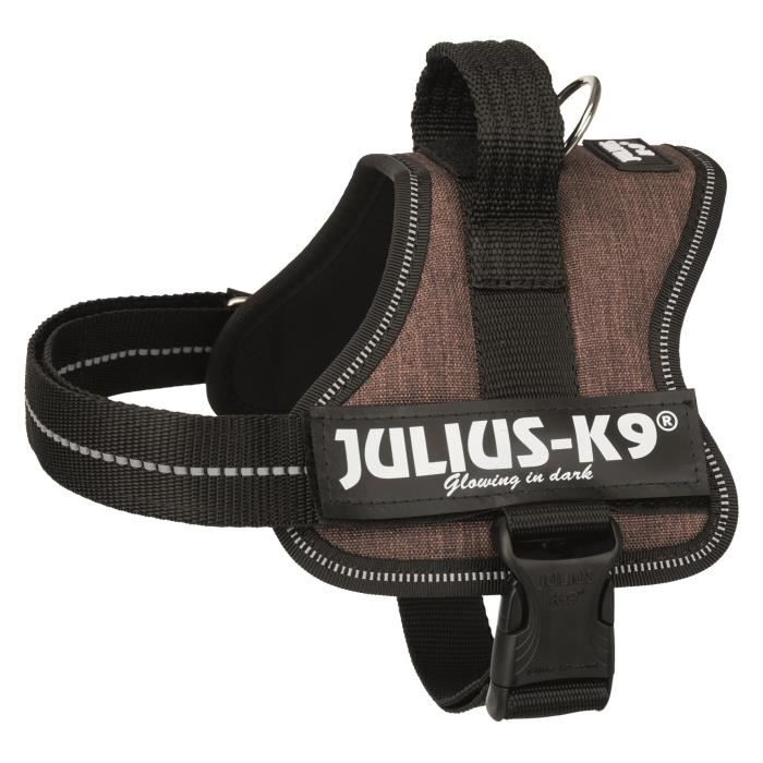 Comparer les prix de JULIUS K9 Harnais Power Mini–M : 51–67 cm - 28 mm - Moka - Pour chien