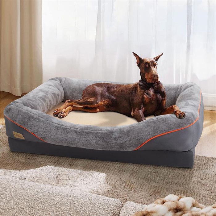 Meilleurs prix pour Panier Orthopédique pour Grand Chien XXL Coussin Chien Dehoussable et Lavable 120cm Lit Canape pour Chien Grande Taille