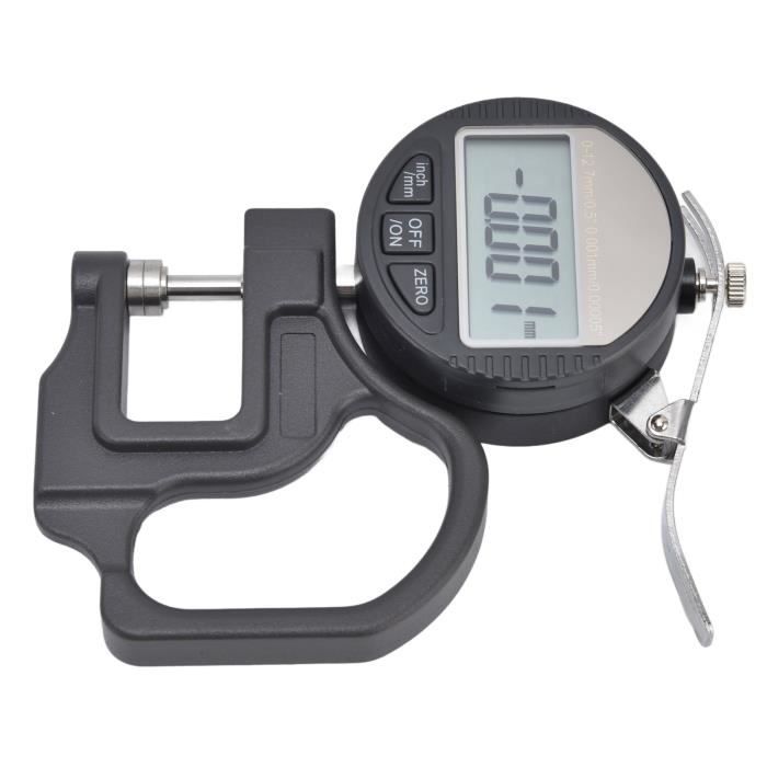Micromètre Numérique 0-12,7 Mm - Jauge D'épaisseur électronique Pour Bijoux, Cuir, Tôle, Papier - Précision ±0,02 Mm