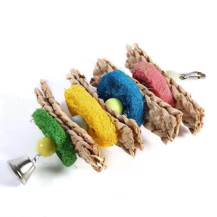 Jouet D’herbe Pour Oiseaux - Tapis De Recherche De Nourriture Pour Perruches, Calopsittes Et Perroquets - Stimulation Naturelle - 6