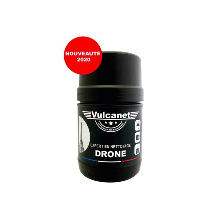 Vulcanet drone lingette de nettoyage sans eau boite de 70 lingettes + microfibre + pinceau