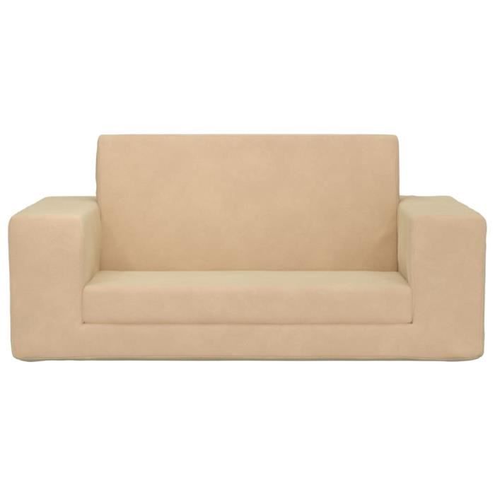 Zerodis Canapé Pour Enfants Pliable 2 En 1 Dessin Animé - Chaise Tout-Petit Avec Dossier Respirant Pour Bébés Filles Garçons