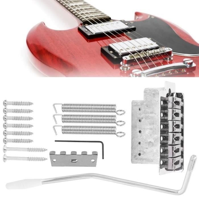 1 Set De Guitare Electrique 6 Cordes Tremolo Bridge Avec Barre Pour ST