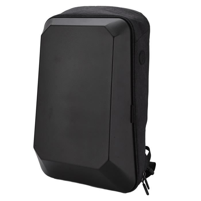 Sac à Dos Moto Rigide Bagtecs Carbon 30L - Jaune Néon, Coque TPU, Pour Ordinateur