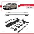 Pour Dacia Lodgy 2012-2022 HOOK Barres de Toit Railing Porte-Bagages de voiture Avec verrouillable Alu Gris-1