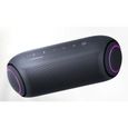 G XBOOM PL7 - Enceinte bluetooth portable - Soundboost - 24hrs d'autonomie - IPx5 - Eclairage multicolore - Powerbank - Bleu-Noir-1