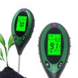 YELLOW- -Thermomètre numérique 4 en 1 pour sol, outil de mesure du PH et de l'humidité, moniteur de température de la lumière du sol-1