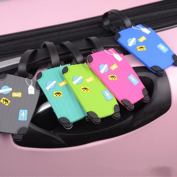 Pinsheng 5 Pièces Étiquettes Valise Porte Bagages Étiquettes Colorées