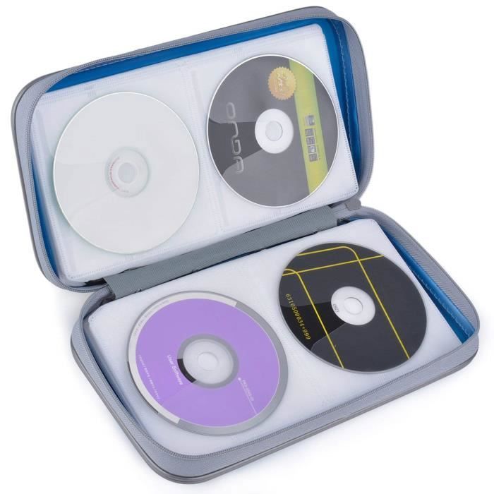 Range CD, Pochette CD en plastique dur DVD/VCD Range CD 80 PCS Housse ...