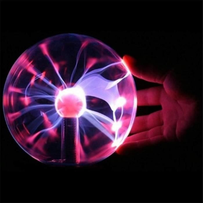 1pc Lampe À Plasma, Boule Magique De Plasma Sensible Au Toucher De 3  Pouces, Alimentée Par