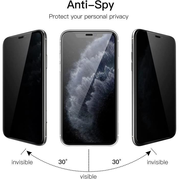 Film / Protection en Verre Trempé Anti - Espion iPhone 11 Pro Max / iPhone  XS Max