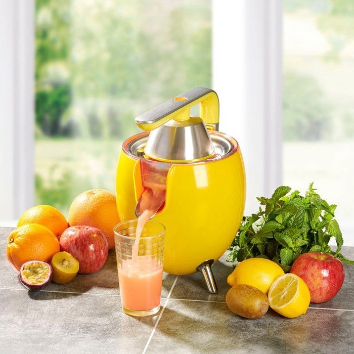Girmi SR05 Presse-agrumes 25W - Capacité 500ml, Double Cône, Entièrement Démontable, Blanc/Rouge