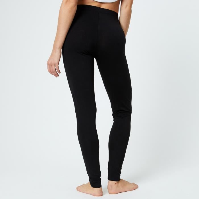 MONOPRIX Legging uni en coton BIO NOIR Feminin Noir