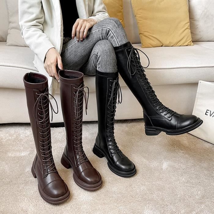 Chaussures hautes on sale à lacets femme