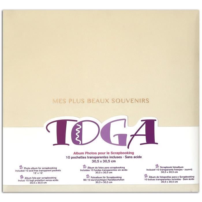 TOGA Album 30x30 Tissu Ivoire Mes Plus Beaux Souvenirs - Cdiscount  Beaux-Arts et Loisirs créatifs