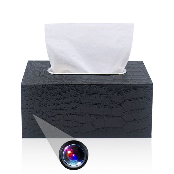 Non communiqué Boîte à mouchoirs radio rétro avec caméra espion HD 1080P Wifi P2P pas cher