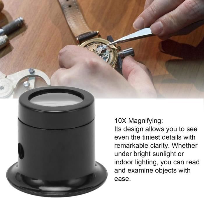 Zerodis Loupe d'horloger Loupe de bijoutier Loupe Portable Monocle