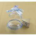 20 Boîtes Diamants Plexi Bleus + Etiquettes Ballotin Contenants à Dragées Décoration Table Cadeaux invités Naissance Baptême-2