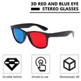 Universel 3D lunettes TV film dimensionnel anaglyphe cadre vidéo 3D lunettes DVD jeu verre couleur rouge et bleue-2