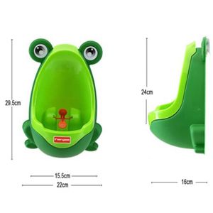 Urinoir D'Apprentissage Garçon Motif Grenouille - 30 X 21 X 16 Cm - Pot Pipi Mural Avec Ventouse - Vert - Facile à Installer Et Nettoyer