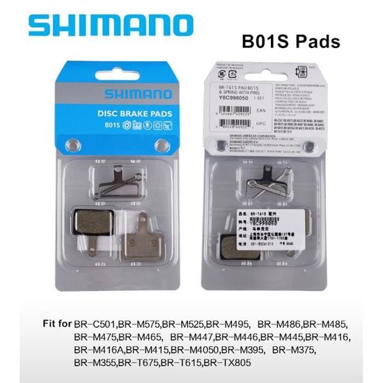 2 paires de plaquettes de frein VTT POUR pour Shimano B01S MT200