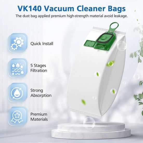 4 Filtres Moteur - Compatibles Vorwerk VK140/VK150/FP140 | Leroy Merlin