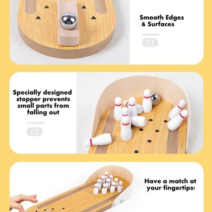 Mini Bowling - Location de jeux en bois - Boutique jeux de société Blois