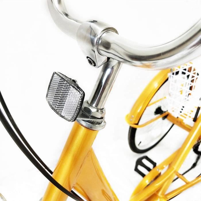 Tricycle Adulte 24 Pouces 3 Roues - 6 Vitesses - Avec Panier Et Lampe Dynamo - Cadre Acier - Neuf