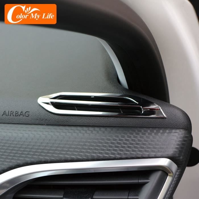 Décoration intérieure,couvercle de ventilation de climatisation,pour Peugeot  208 2014 – 2019 LHD ABS chromé,accessoires [E747152864] - Cdiscount Auto