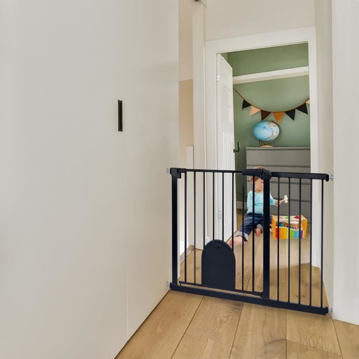 Grilles De Protection D'escalier Sans Perçage - Lot De 2, 110 X 72 Cm, Pour Chien, Chat, Bébé