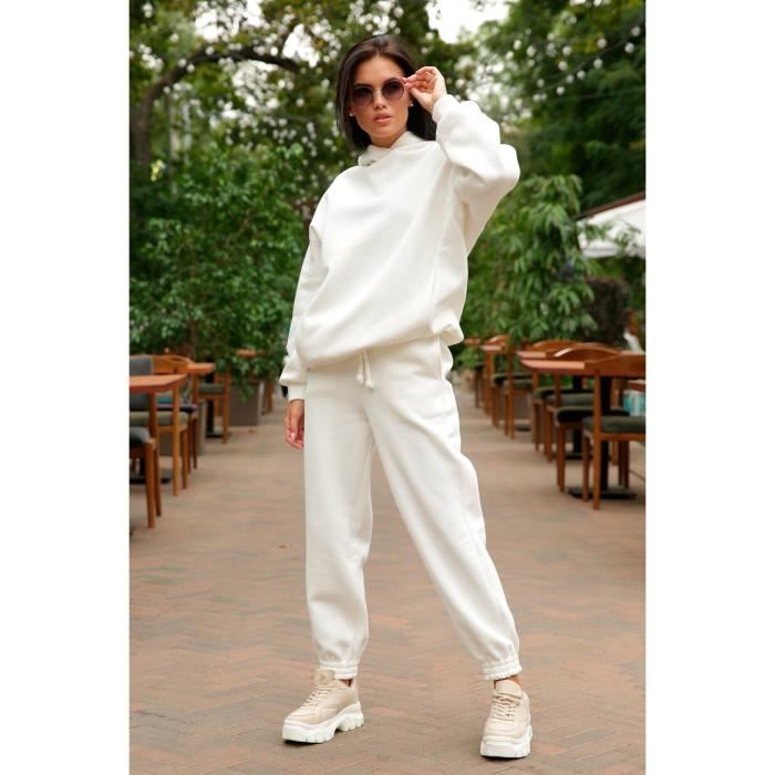 Pantalon survetement outlet blanc femme