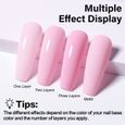 AIMEILI Rose Vernis à Ongles Semi-Permanent UV LED Nude Pink Gel Polish 10ml- Cake Pop (019)-3