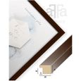 aFFa frames, Hekla, Cadre photo MDF, facile à nettoyer, Rectangle, avec façade en verre acrylique, Wenge, A4, 21x29.7cm-3