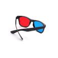 Universel 3D lunettes TV film dimensionnel anaglyphe cadre vidéo 3D lunettes DVD jeu verre couleur rouge et bleue-3