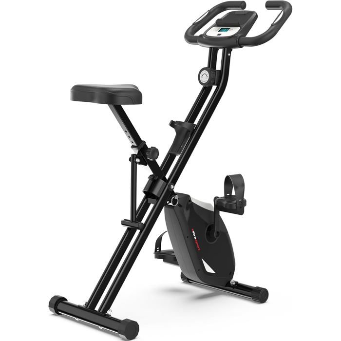 Vélo D'appartement Pliable Ultrasport F-Bike Pro - Silencieux, 16 Niveaux De Résistance, Selle Confort, Max 150 Kg