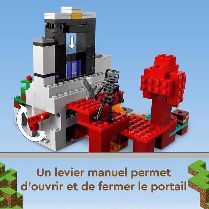 Lego®minecraft 21172 - le portail en ruine, jeux de constructions &  maquettes