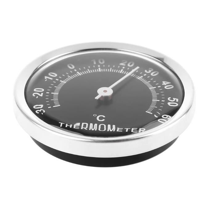 Noir - Thermomètre Mécanique D'intérieur Et D'extérieur Pour Voiture, Mini,  Rond, Durable, 58mm - Cdiscount Bricolage
