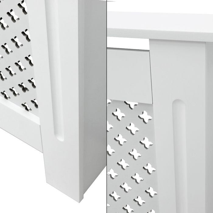 ECD Germany Cache-Radiateur Chauffage Moderne - 78x19x82cm - Blanc ...