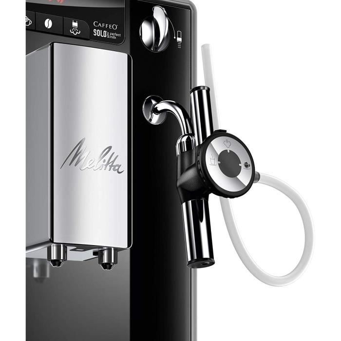 Melitta Caffeo Solo & Perfect Milk, Noir/Argent, E957-101, Machine a Cafe  et Expresso Automatique avec Broyeur a Grains (Buse - Cdiscount  Electroménager