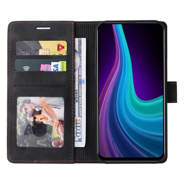 Beau Housse Huawei P Smart Z Etui Housse Flip PU Cuir Portefeuille Téléphone Etui Antichoc C9